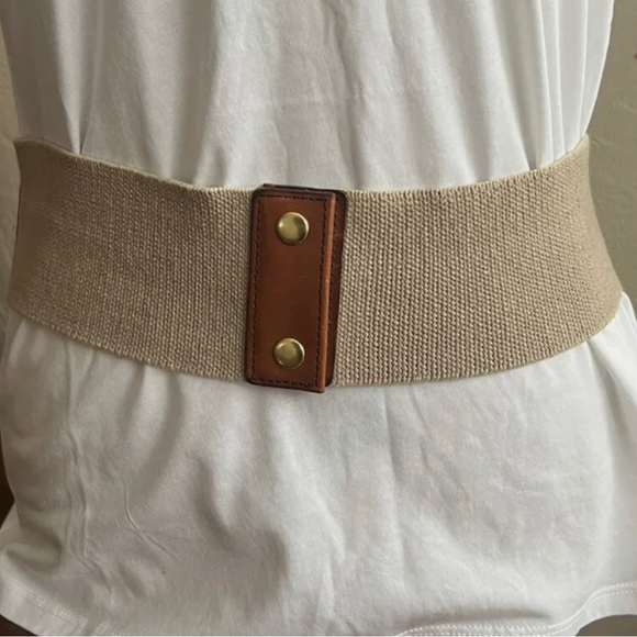 J.Crew Leather Wide Belt with Snaps - Picture 8 of 8